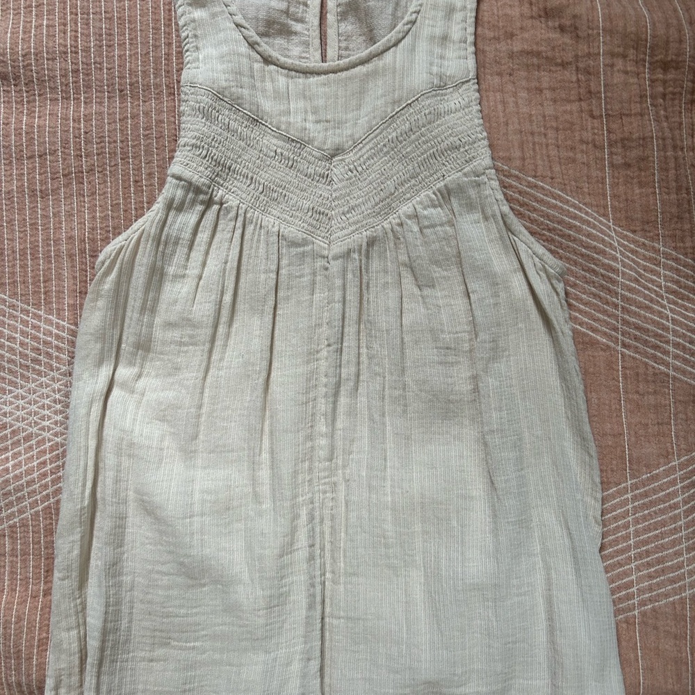 Prana Cream Textured Sleeveless Blouse